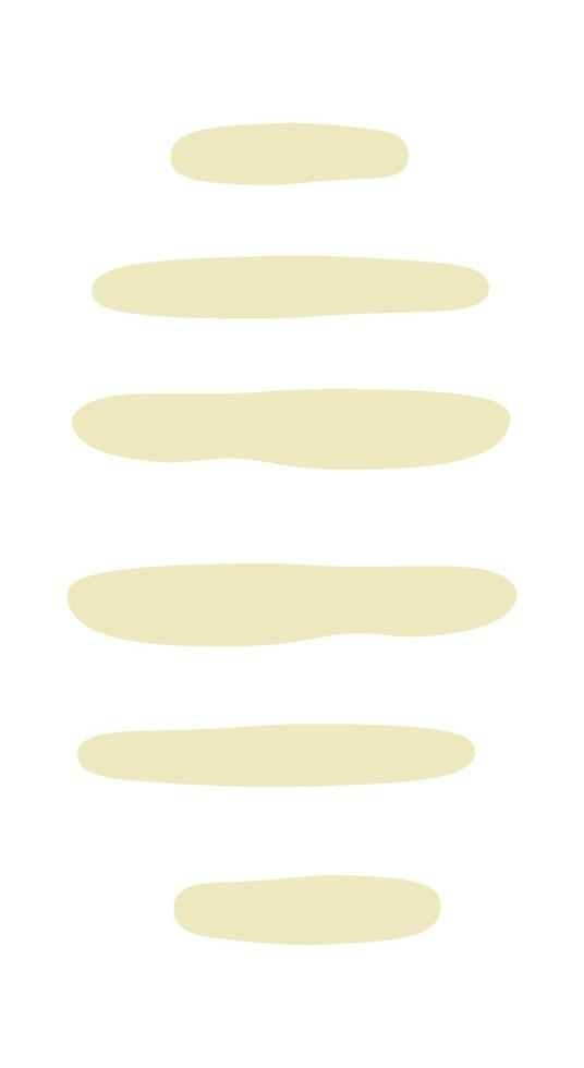Hand drawn abstract line shapes flat icon Illustration vector