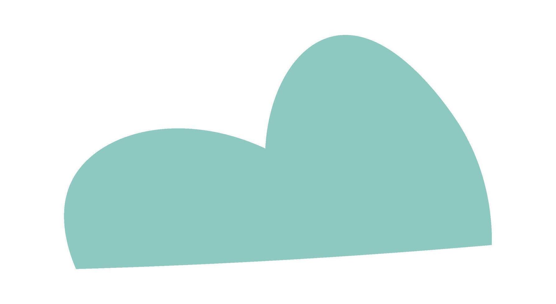 Hand drawn cartoon brush flat icon Spring decorative shrubs Drawn Icon vector