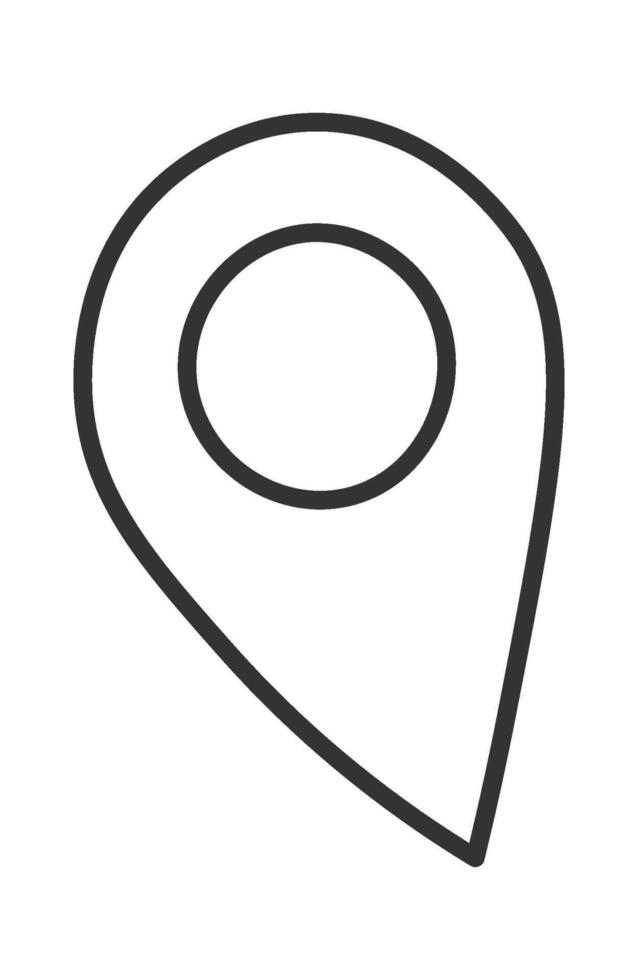 Navigator pointer element flat icon vector