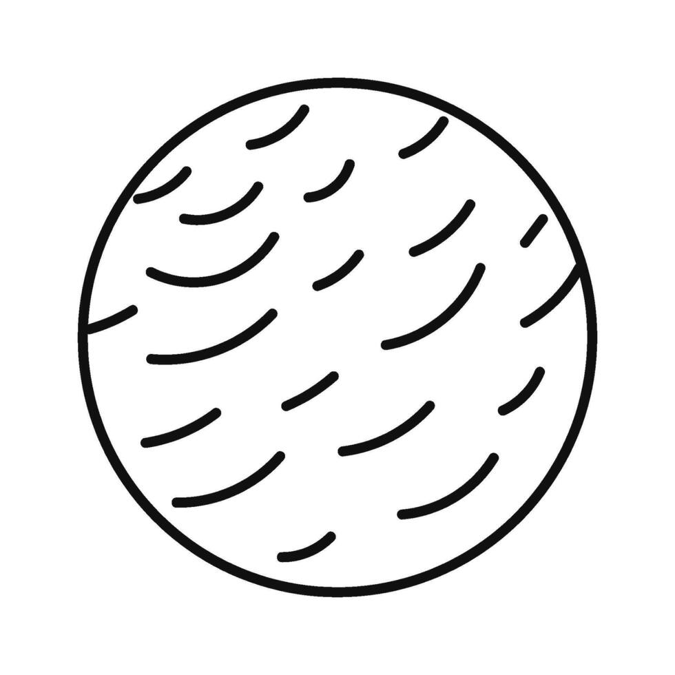 Planet doodle linear icon Universe vector