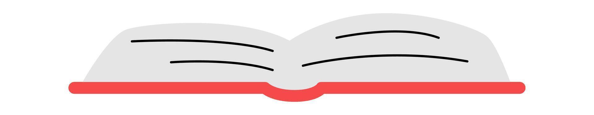 Open book flat icon Reading for animals vector