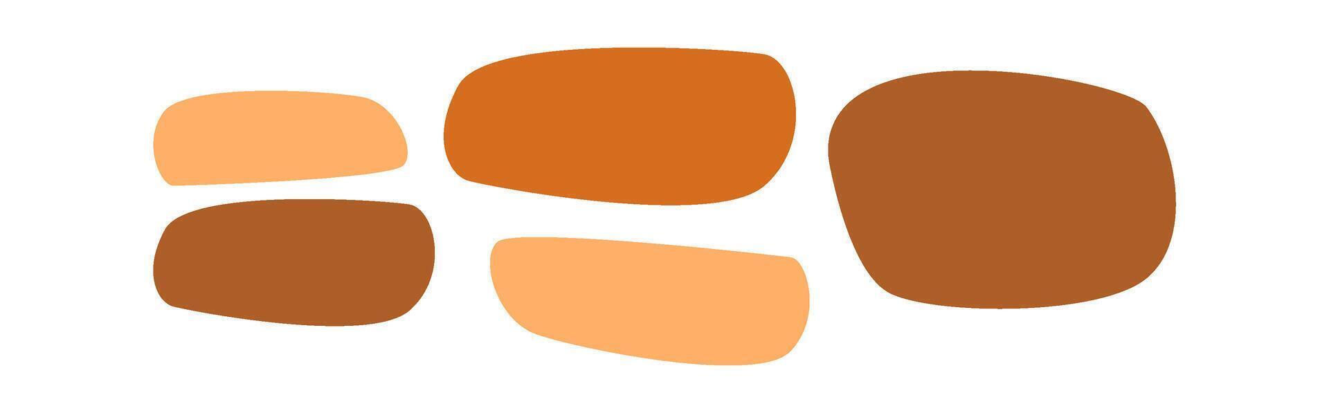 Abstract spot flat icon African shape Flat Illustration Hand Drawn Icon vector