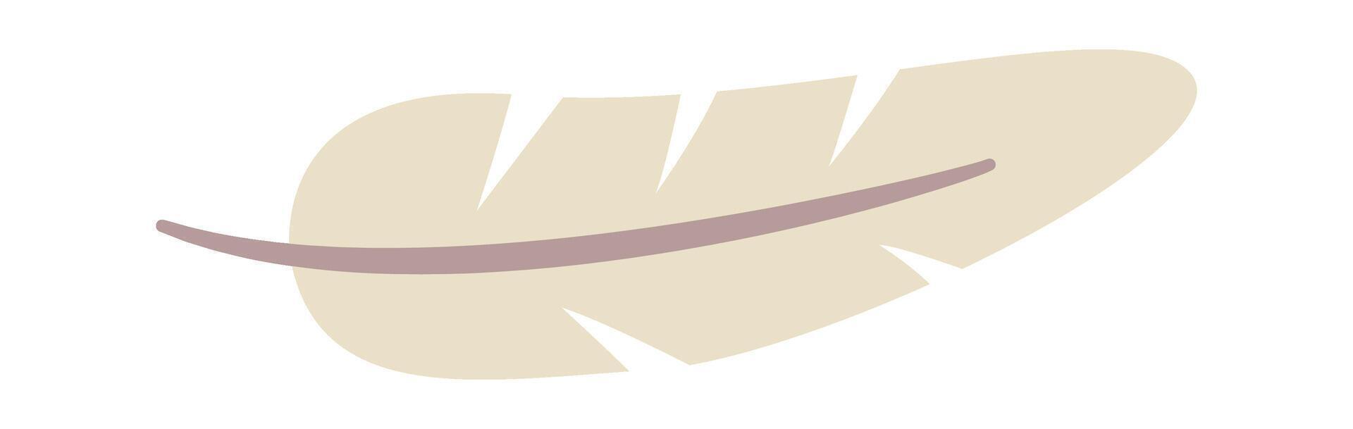 Magical art flat icon Feather for rituals vector