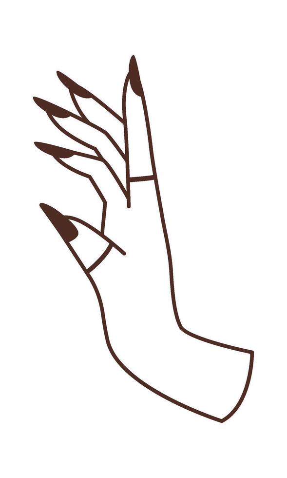 Hand showing gestures flat icon Magical arts vector