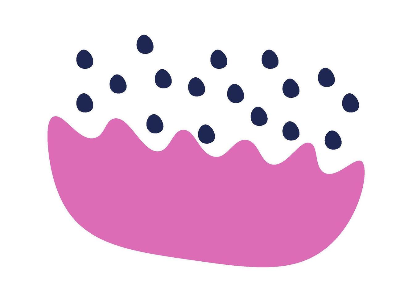 Hand drawn abstract doodles flat icon vector