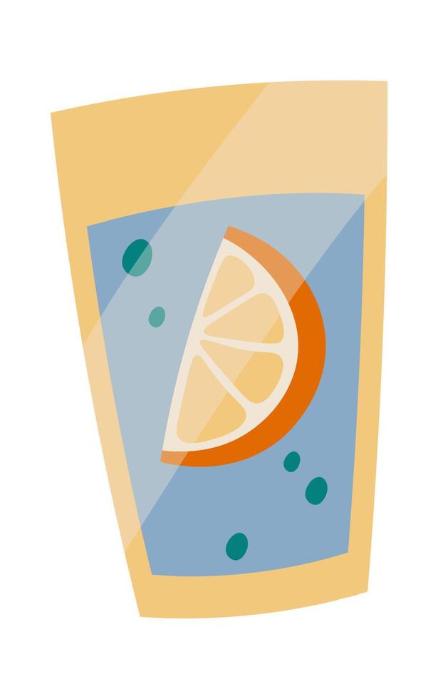 Fresh citrus orange tea in paper package vector