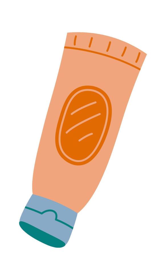 Moisturizing cream flat icon Beauty procedure Cosmetology vector