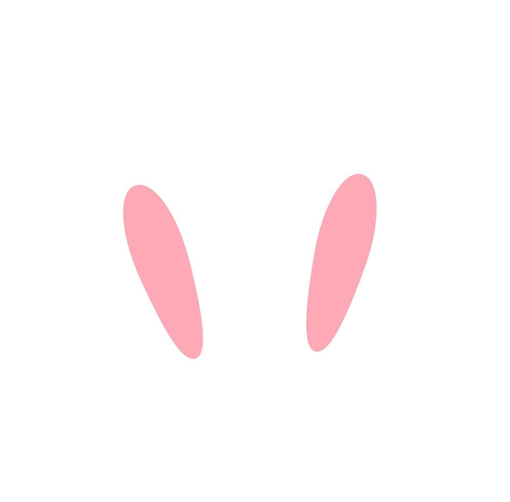Bunny Ears Headband flat icon Easter accessory vector
