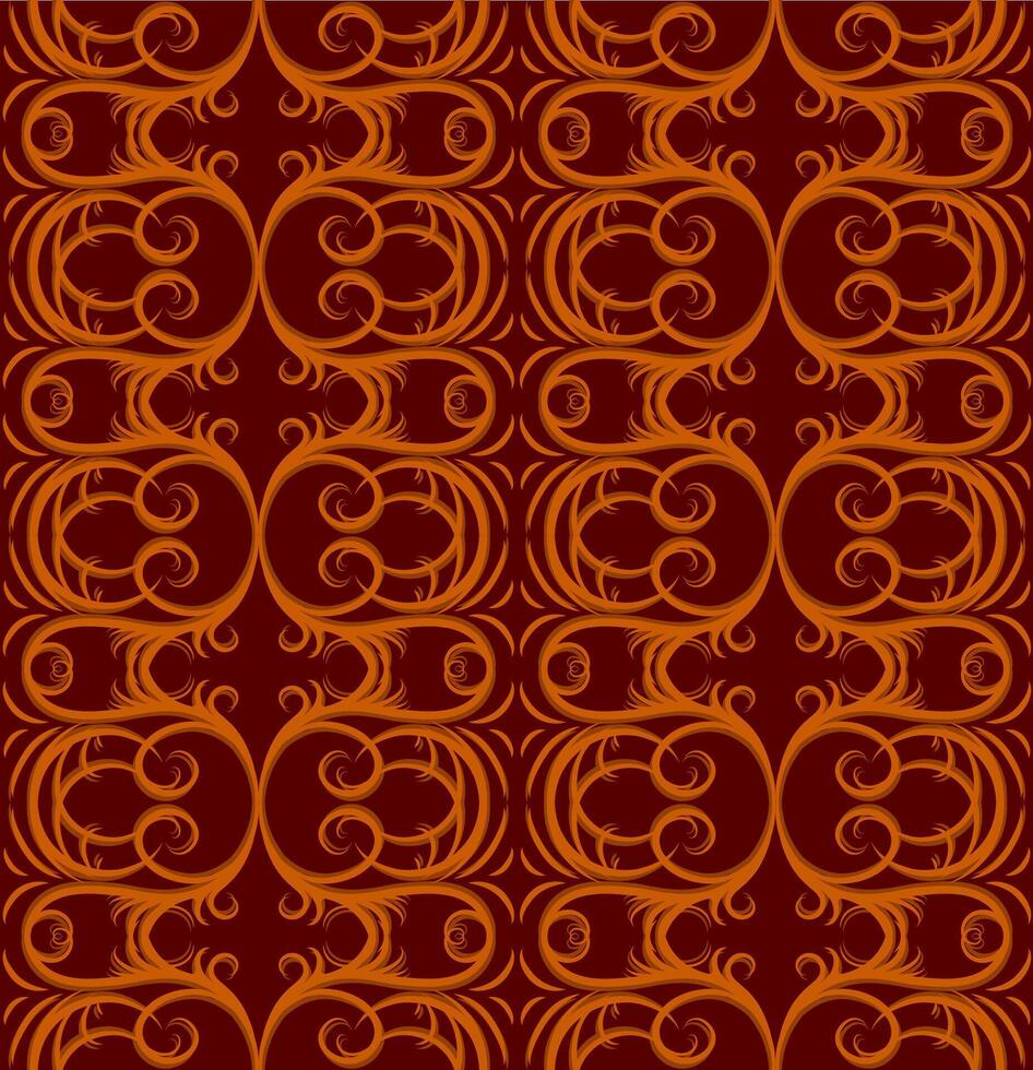 Pattern with vintage ornament vector