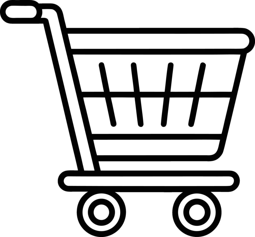 Shopping Cart Icon Design Minimalistic and Modern Approach vector