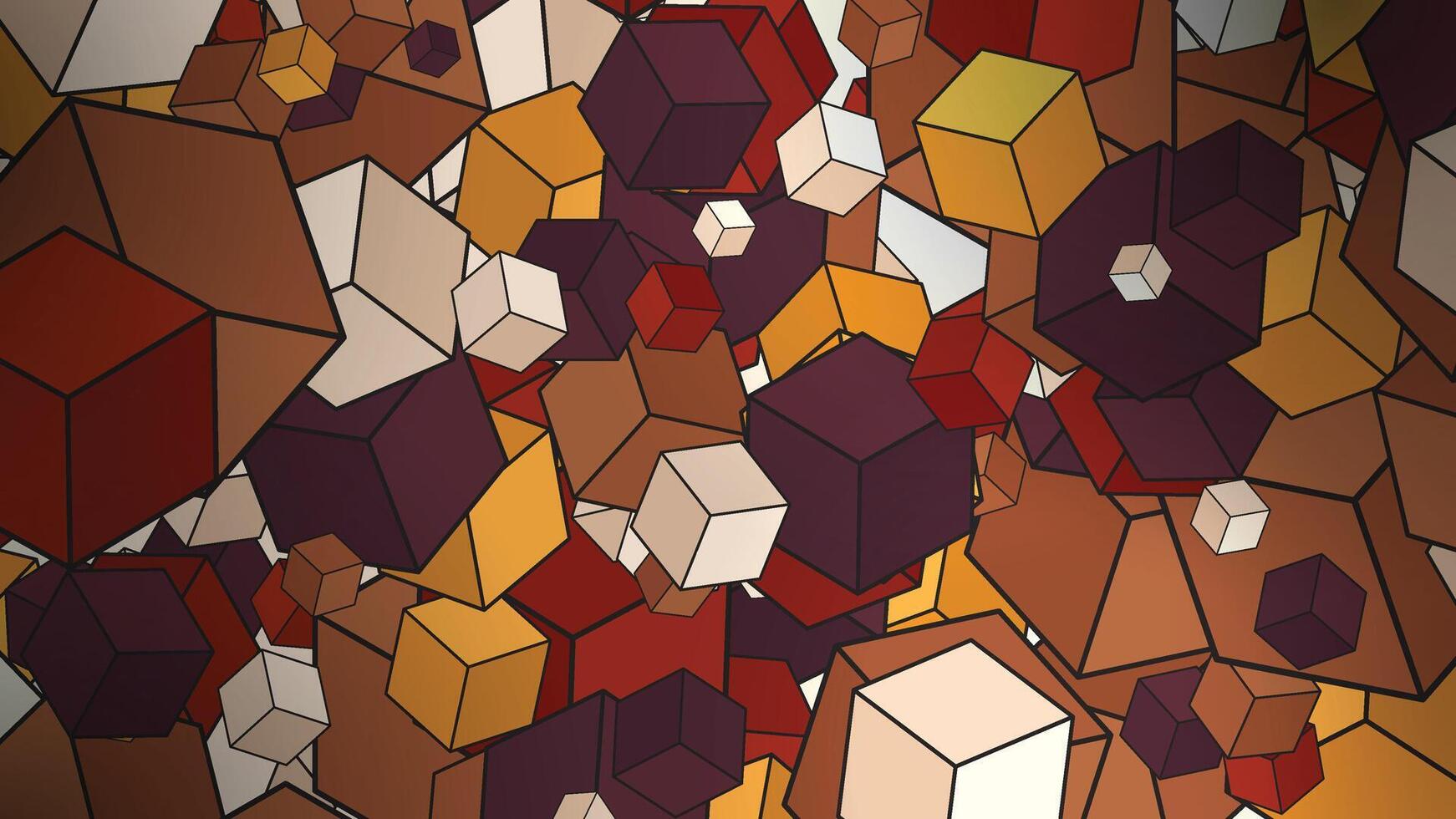 abstract background with cubes and cubes vector