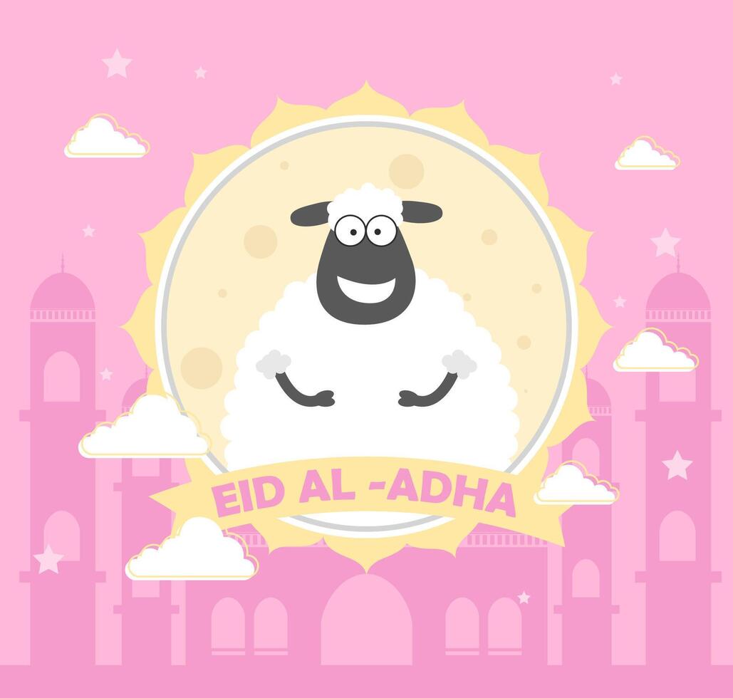 Happy Eid Adha Background vector