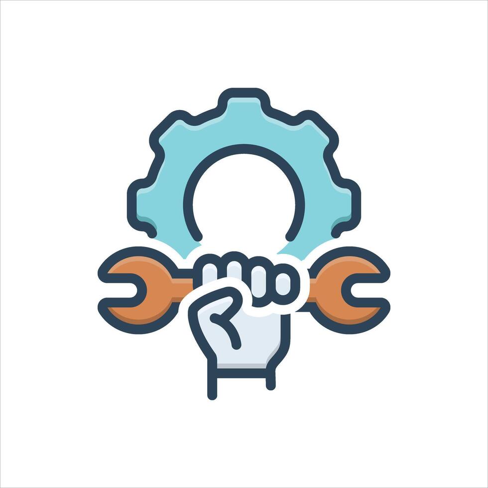 Color icon reparation vector