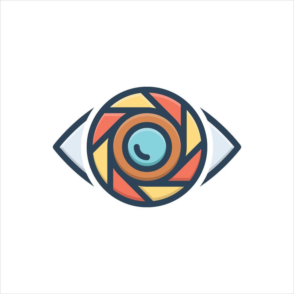 Color icon bright-look vector