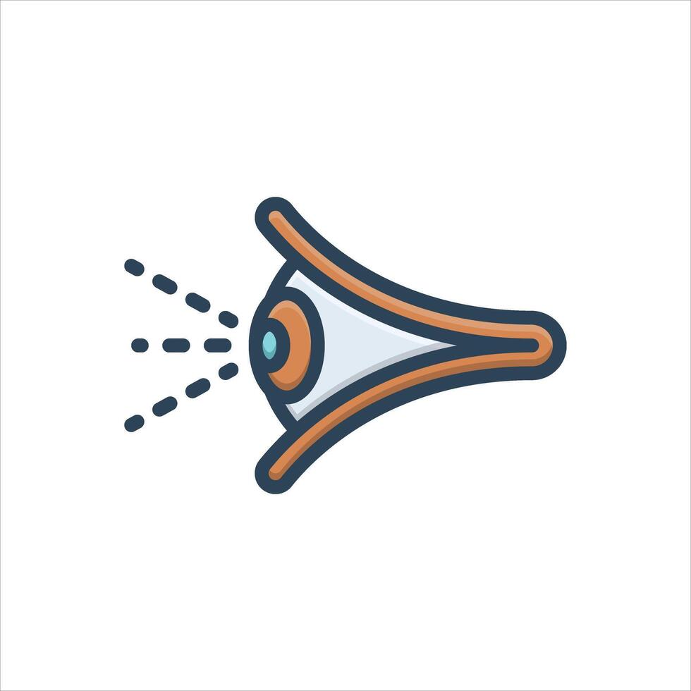 Color icon open-eye vector