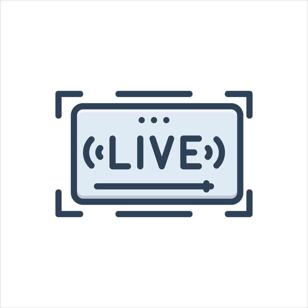 Color icon live vector