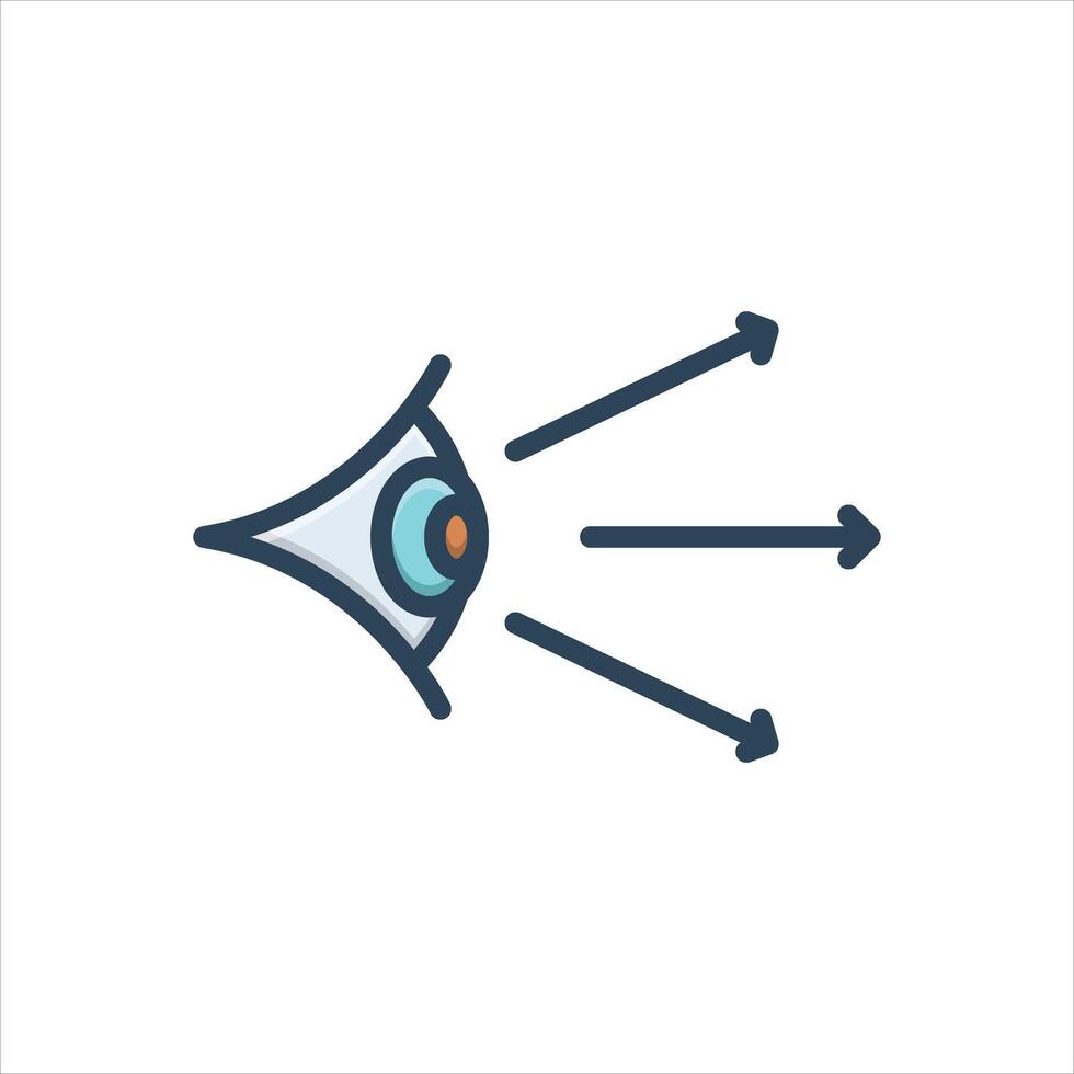 Color icon visual-perception vector