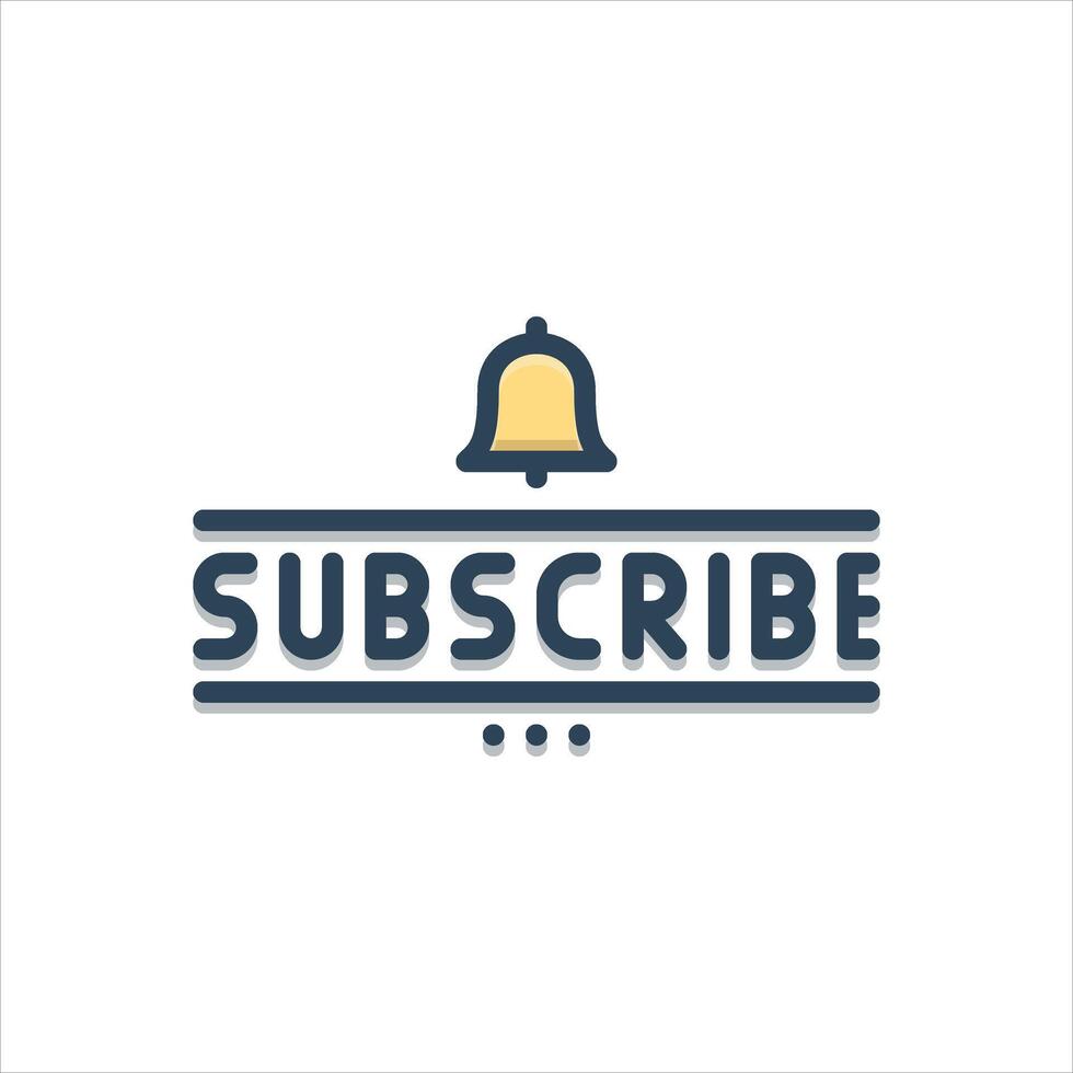 Color icon subscribe vector
