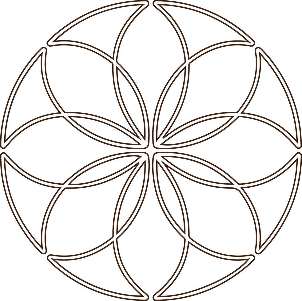 Intricate Flower of Life Design for Spiritual or Decorative Use vector