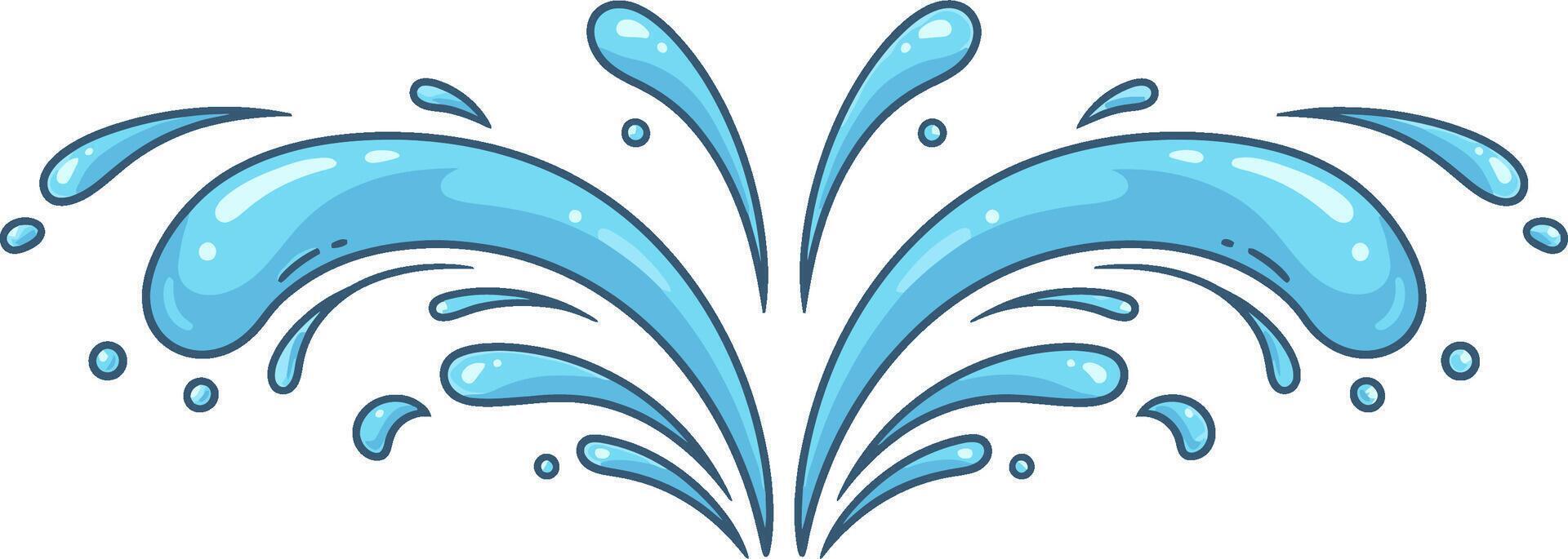 Water splash illustration vector