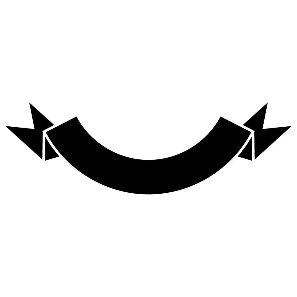 Decorative ribbon icon. Simple illustration of decorative ribbon icon for web vector
