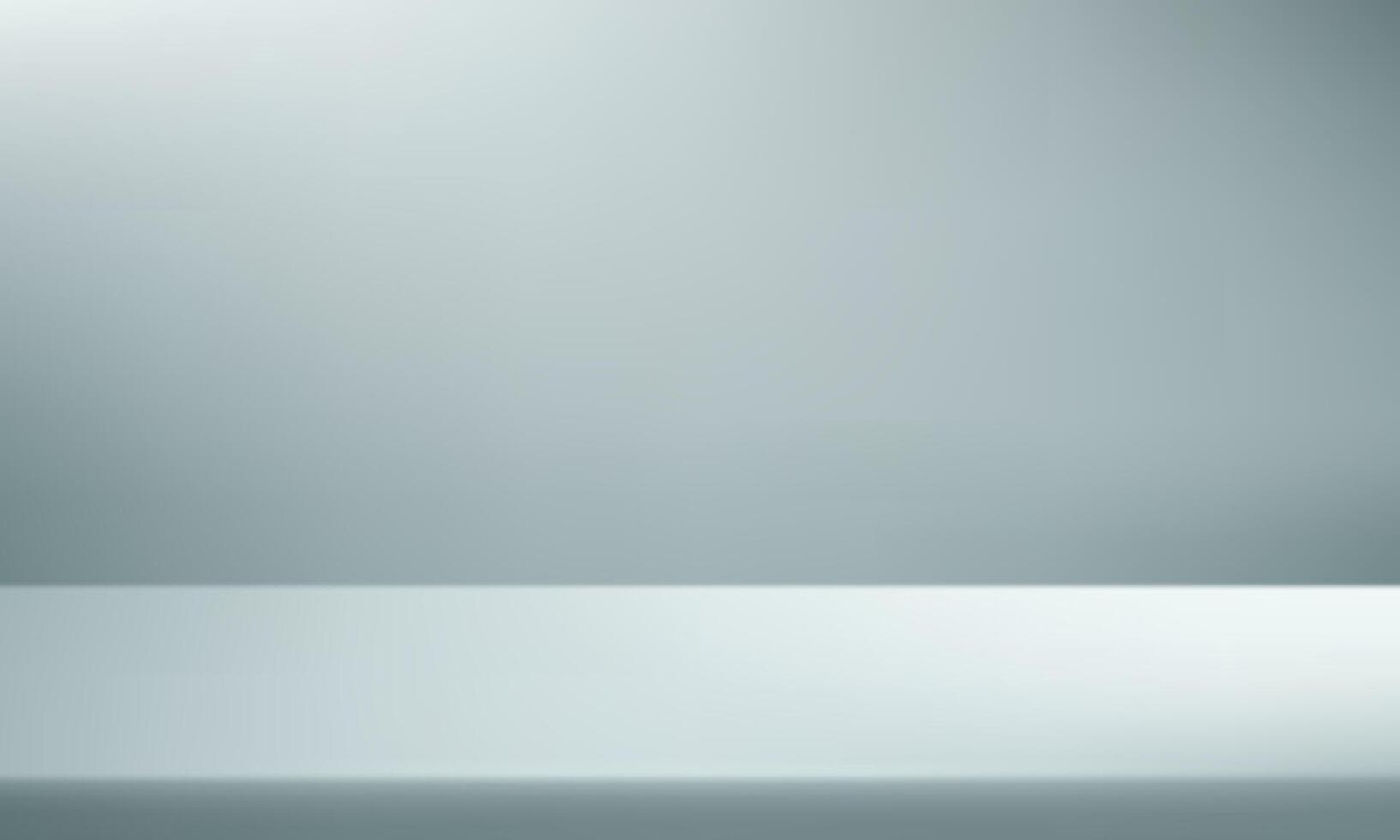 Empty Gray studio room background. Empty Room Studio with table. Space for selling products, backdrop, wallpaper, background, text. Gradient table. vector