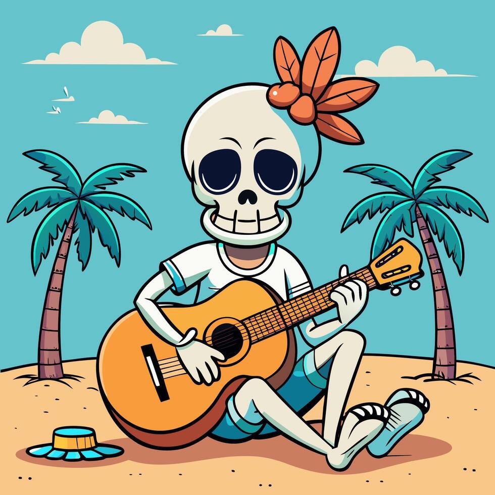 Tropical Tunes from Beyond vector