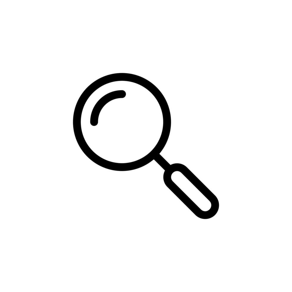 Search line icon. vector