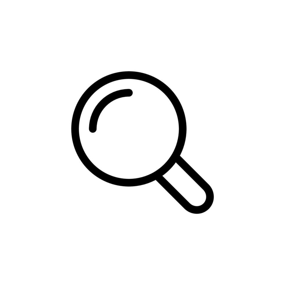 Magnifying glass icon. vector