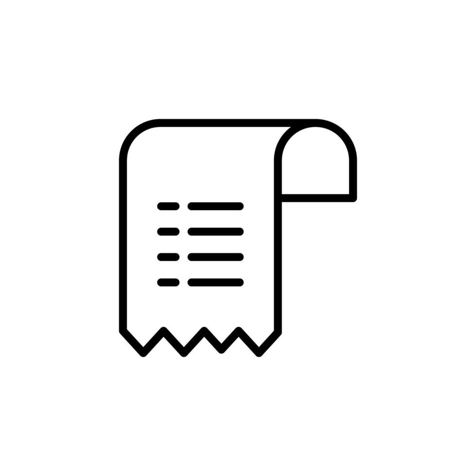 Receipt icon. Invoice icon. vector