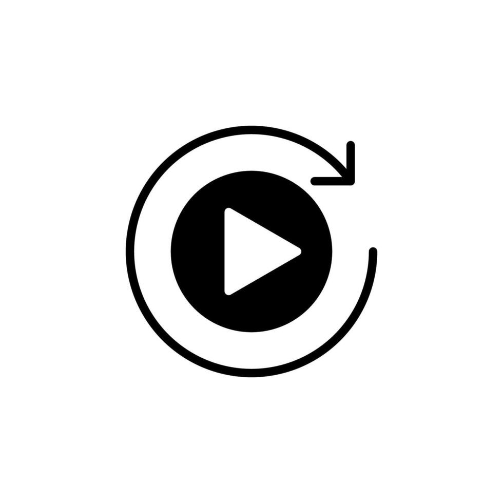 Replay icon. Repeat icon. vector