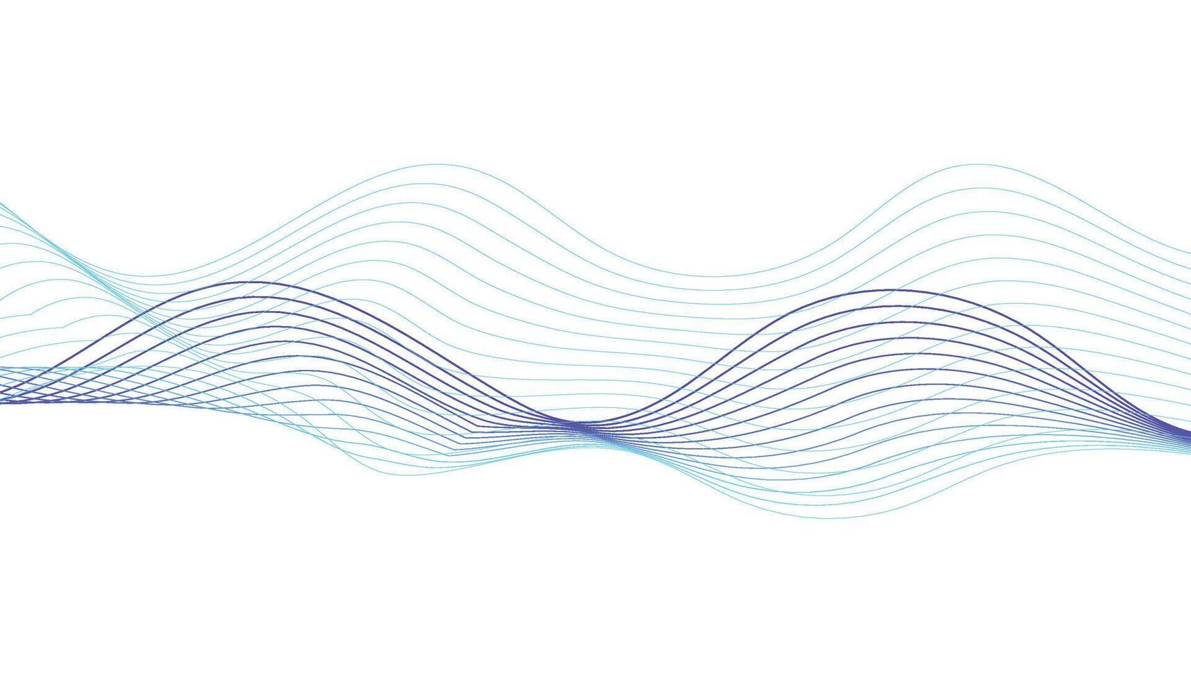 Abstract Blue and Purple Wave Background vector