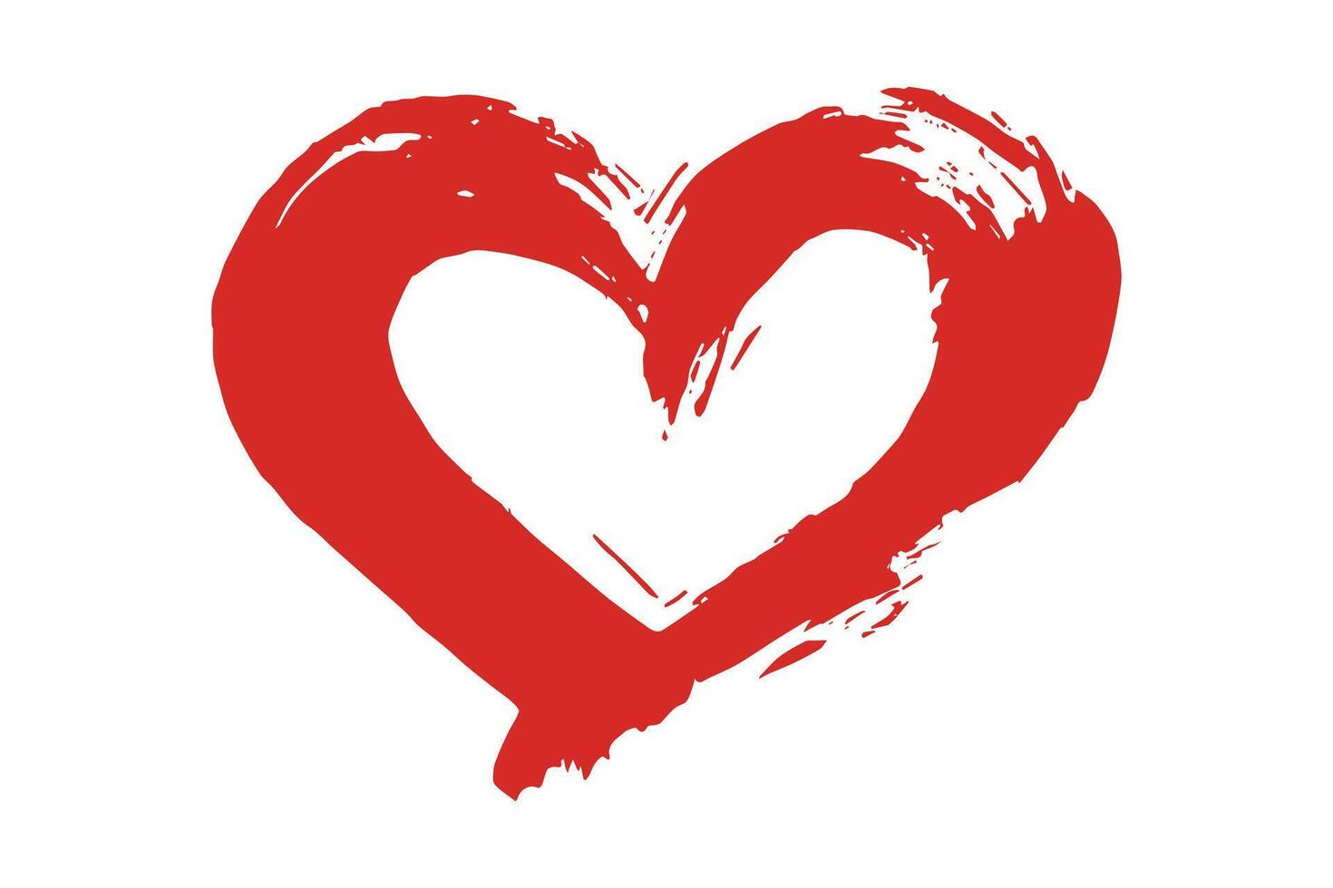 fifty-six Simple hand drawn heart drawing illustration Scribble heart doodle Love clipart vector