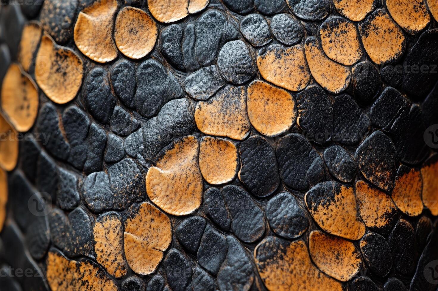 Close-up of reptile skin showing intricate scale pattern photo