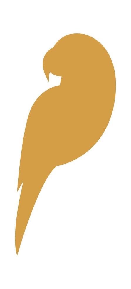 Parrot bird abstract silhouette design flat icon vector