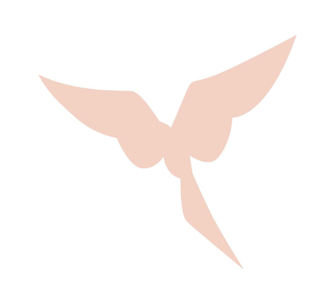 Bird abstract silhouette design flat icon vector