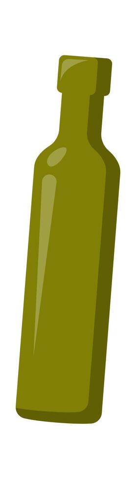 Glass bottle flat icon Trash sorting and utilization vector