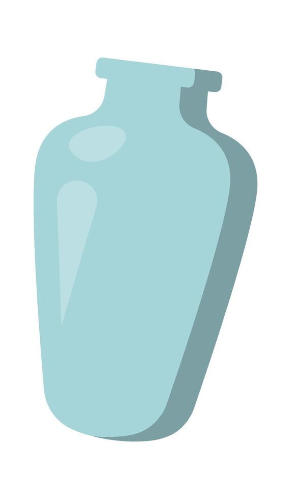 Glass vase flat icon Trash sorting and utilization Illustration vector