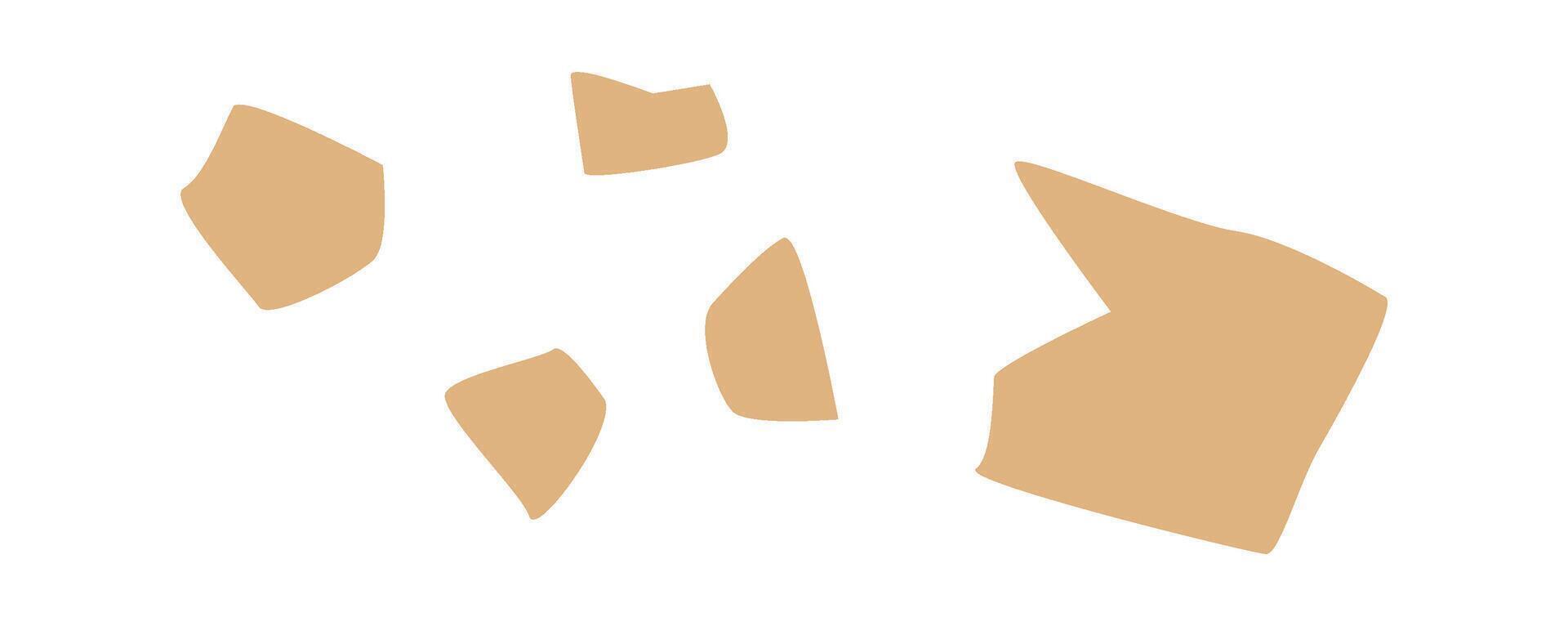 Crumpled paper cardboard garbage flat icon Waste sorting and utilization vector
