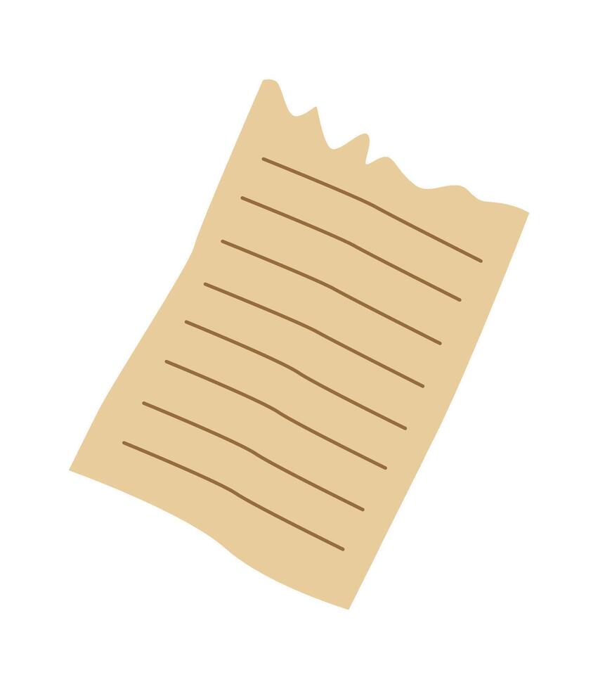 Crumpled paper garbage flat icon Waste sorting and utilization Flat Illustration vector