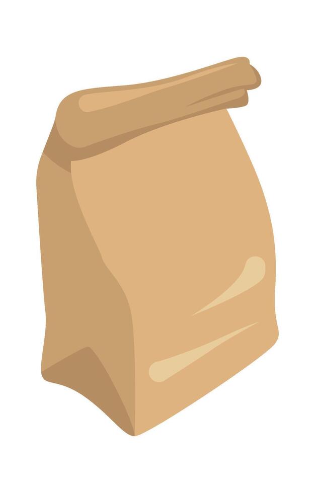 Paper packaging garbage flat icon Waste sorting and utilization vector