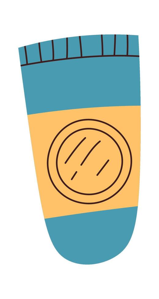 Cosmetics flat icon Moisturizing lotion Beauty procedure Illustration vector