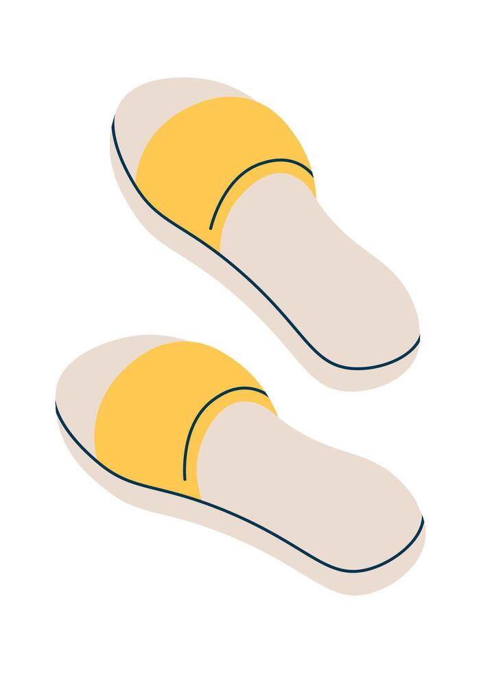 Sandals flat icon Summer shoes vector