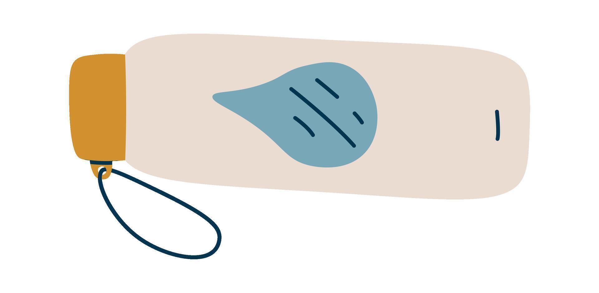 Bottle of water flat icon vector