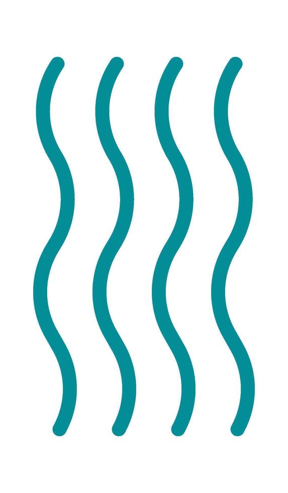 Curly lines abstract pattern flat icon vector