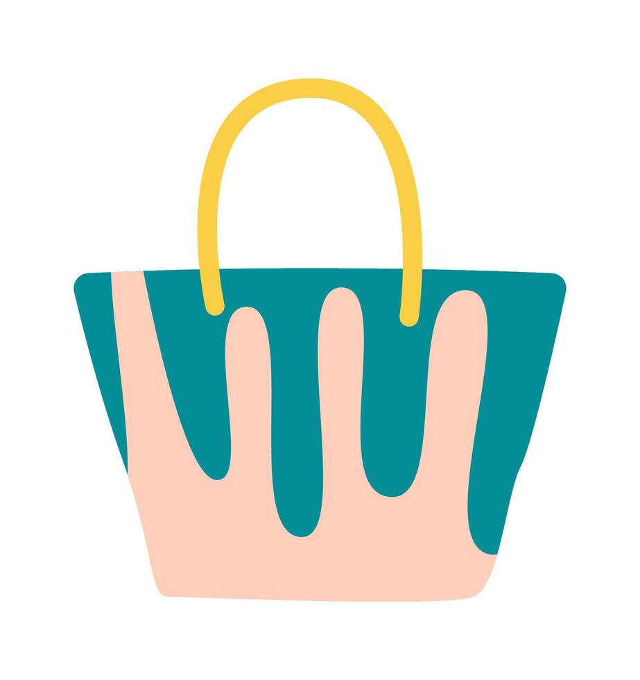 Bag flat icon Summer abstract element vector