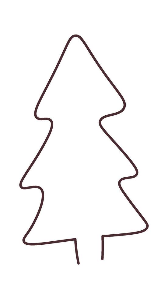Handdrawn tree illustration Sketch of environment protection Flat Illustration Hand Drawn Icon vector