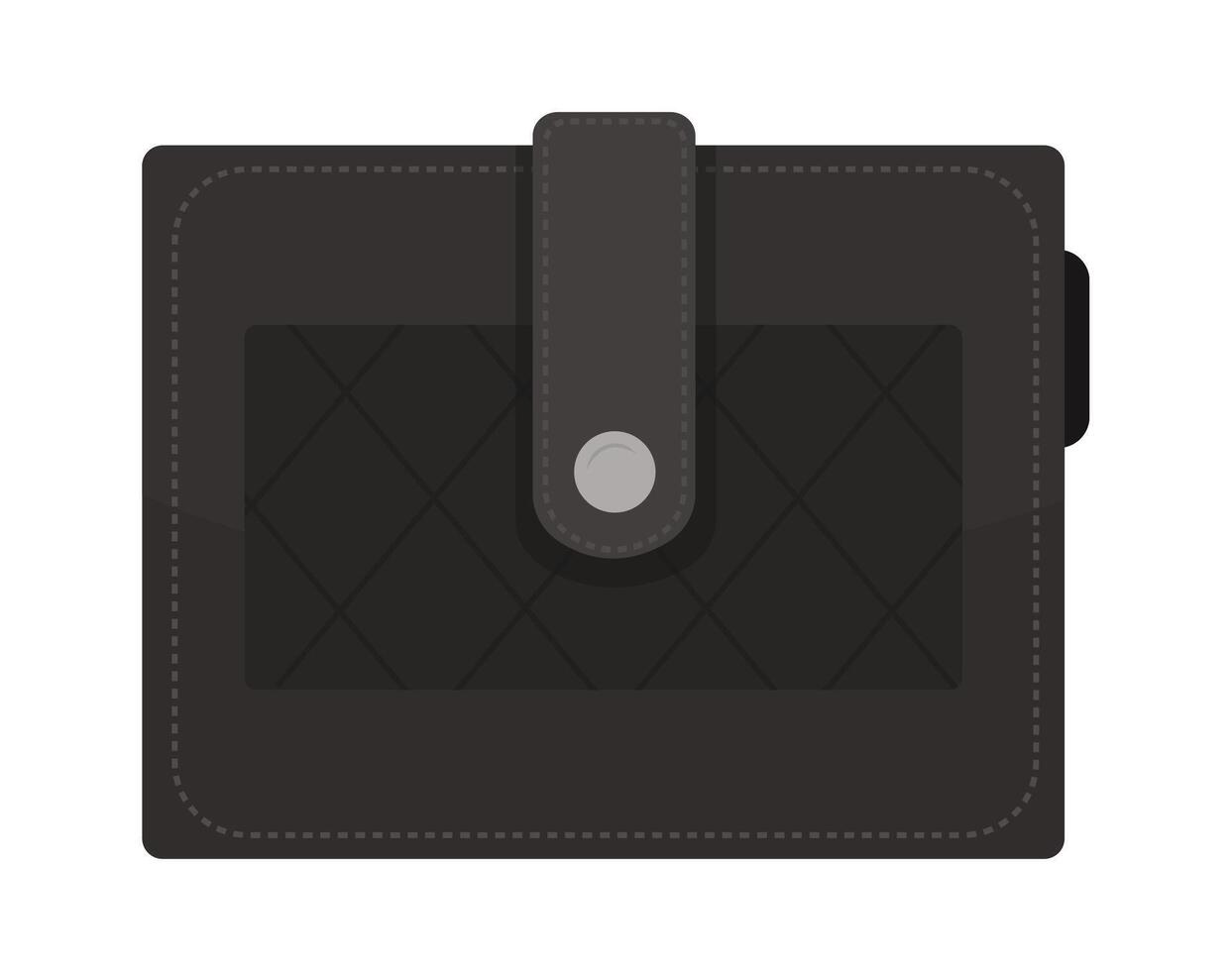 Minimalistic leather wallet flat illustration Flat Illustration vector