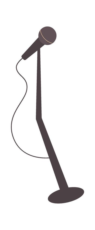 Microphone for singing flat icon Modern musical instrument vector