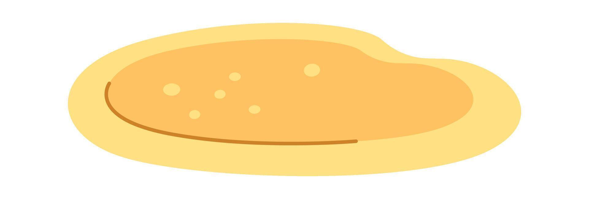 Rolled out dough Kids cooking vector